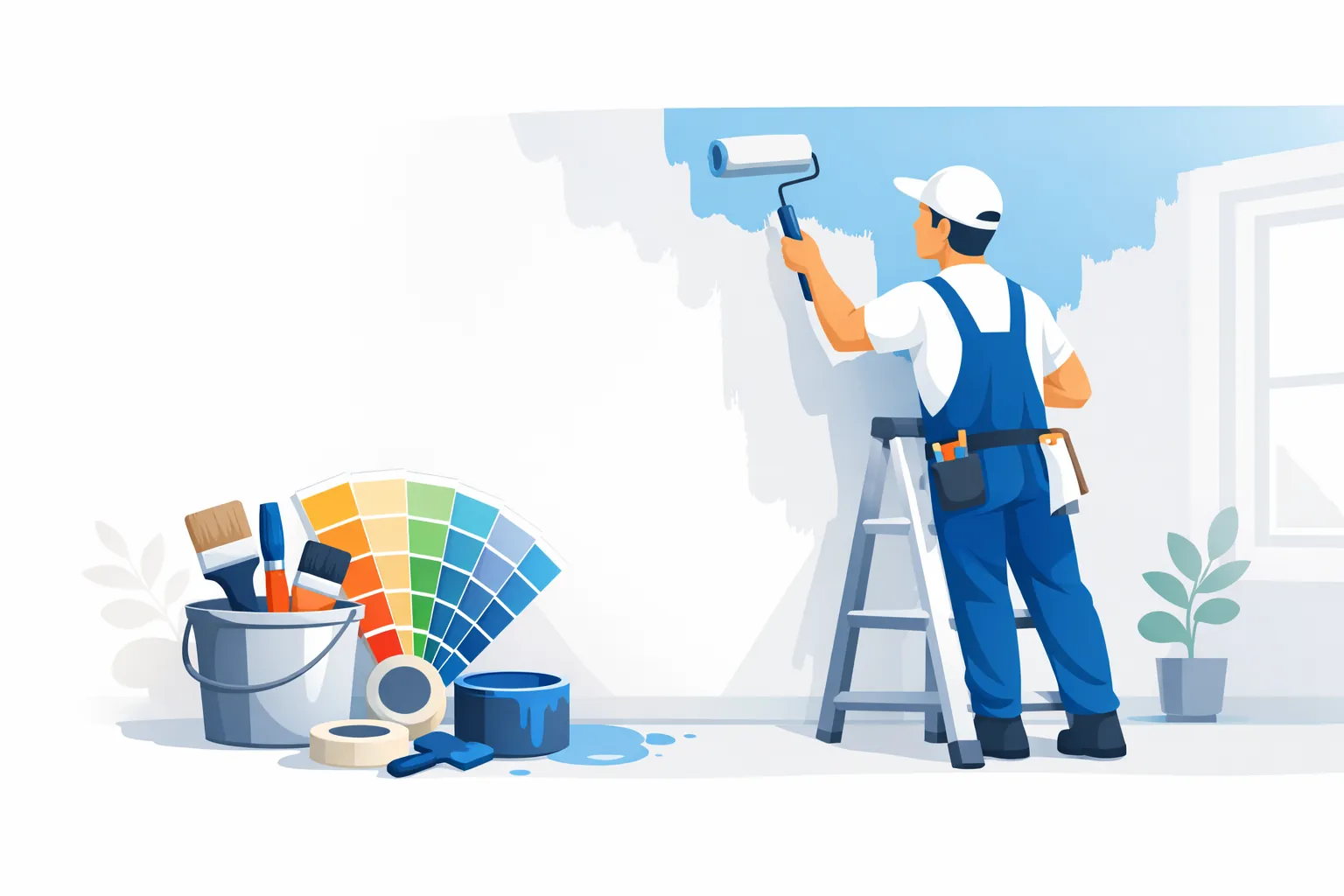 Seinte ja lagede värvimine Keilas